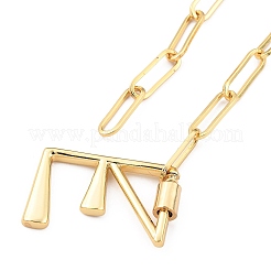 Brass Screw Carabiner Lock Pendant Necklaces&nbsp;NJEW-JN03011-03
