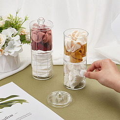 Plastic Cosmetic Cotton Storage Container&nbsp;CON-WH0086-25