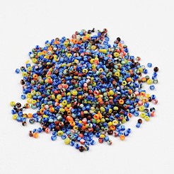 12/0 Opaque Colours Seep Glass Beads&nbsp;SEED-J019-02