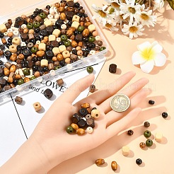 DIY Wood Beads Stretch Bracelets Making Kits&nbsp;DIY-YW0012-69