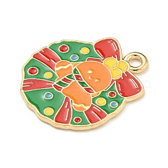 Christmas Theme Alloy Enamel Pendants&nbsp;ENAM-I060-01J