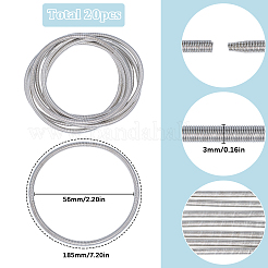 20Pcs Alloy Wire Spring Stretch Bracelets for Women&nbsp;BJEW-SC0001-31