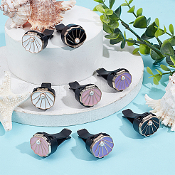8Pcs 4 Colors Resin Car Air Vent Clips&nbsp;HJEW-OC00237