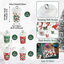 20Pcs 5 Styles Christmas Silicone Pendants&nbsp;SIL-BG0001-02