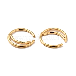 Crescent Moon Shape 316 Surgical Stainless Steel Hoop Nose Rings&nbsp;LS-AJEW-I065-01G