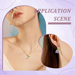 50Pcs 5 Colors Acrylic Pendants&nbsp;OACR-ME0001-39