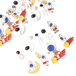 18Pcs 9 Styles Alloy Enamel Pendants&nbsp;FIND-FS0003-66