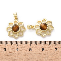 Natural Tiger Eye Pendants&nbsp;G-B123-02G-08