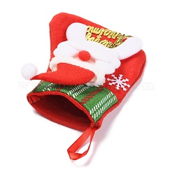Cloth Hanging Christmas Stocking&nbsp;HJEW-B003-13