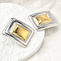 304 Stainless Steel Stud Earrings&nbsp;EJEW-D308-03PG