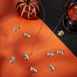 10Pcs Halloween Themed Brass Pendants&nbsp;KK-BBC0015-68B