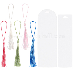 20Pcs Transparent Blank Acrylic Bookmarks Kits&nbsp;DIY-CP0012-45