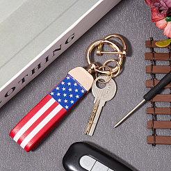 Imitation Leather Keychain Holder&nbsp;DIY-WH20013-23D
