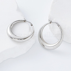 304 Stainless Steel Hoop Earrings&nbsp;HU3505