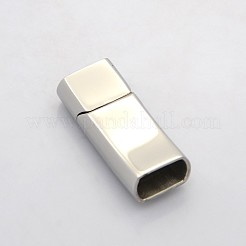 Tarnish Resistant Cuboid 304 Stainless Steel Bayonet Clasps&nbsp;STAS-N042-07