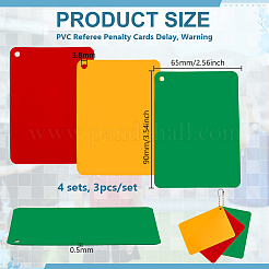 PVC Referee Penalty Cards Delay&nbsp;DIY-WH0671-156