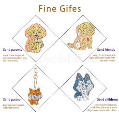 DIY Diamond Painting Keychain Kits&nbsp;DIY-WH0166-39