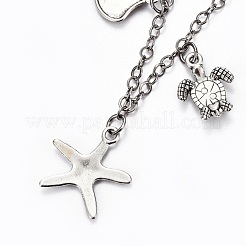 Brass Charm Anklets&nbsp;AJEW-AN00264