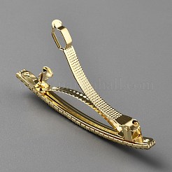Rrhinestone with Alloy Hair Barrettes&nbsp;OHAR-WH20010-13LG