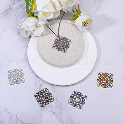 Tibetan Style Alloy Filigree Joiners Links&nbsp;TIBEP-PH0004-74