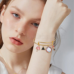 DIY Blank Dome Charm Bangle Making Kits&nbsp;BJEW-AB00023