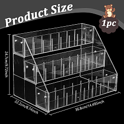 3-Tier Desktop Acrylic Doll Organizer Display Riser Stands&nbsp;ODIS-WH0030-344