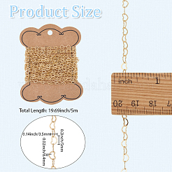 5M Brass Heart Link Chains&nbsp;CHC-BM0001-05