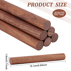 Walnut Wood Sticks&nbsp;DIY-WH0308-336A