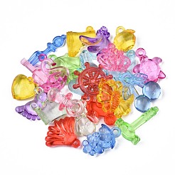 Transparent Acrylic Pendants&nbsp;TACR-N014-001