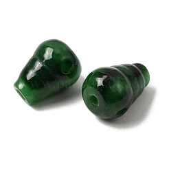 Natural Myanmar Jade Dyed 3 Hole Guru Beads&nbsp;G-C283-02