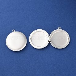 Rack Plating Brass Locket Pendants&nbsp;KK-G489-04S