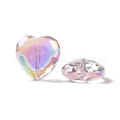 UV Plating Rainbow Iridescent Acrylic Beads&nbsp;PACR-H001-10