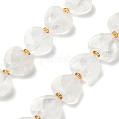 Natural Quartz Crystal Beads Strands&nbsp;G-B044-B15-01