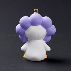 Opaque PVC Plastic Big Pendants&nbsp;RESI-G049-02C-02