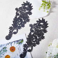 Polyester Embroidery Flower Lace Appliques&nbsp;DIY-WH0409-62