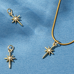 6Pcs Brass Pendants&nbsp;KK-BBC0026-01G