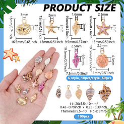 160Pcs 11 Styles Alloy Pendants&nbsp;FIND-PH0029-34