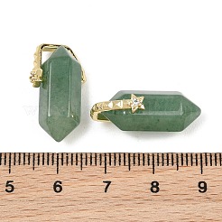 Natural Green Aventurine Double Terminal Pendants&nbsp;GG-CBA4154-07G-03