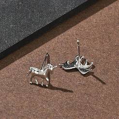 Brass Stud Earrings&nbsp;EJEW-F403-07P