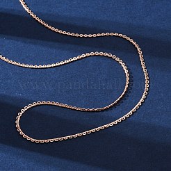 Brass Link Chain Necklaces for Women&nbsp;NJEW-D302-13RG