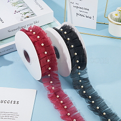 Polyester Embroidery Flower Lace Trim&nbsp;OCOR-WH20006-84B