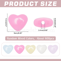 800Pcs Plastic Beads&nbsp;KY-ME0001-09