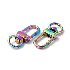 Zinc Alloy Swivel Clasps&nbsp;FIND-WH0143-24M