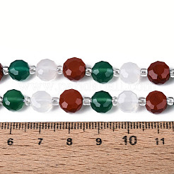 Natural Red Agate & Green Agate & Red Jasper Beads Strands&nbsp;G-T144-19A-01