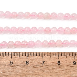 Natural Morganite Beads Strands&nbsp;G-F602-12-4mm