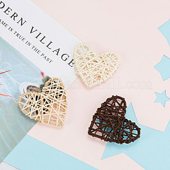 Heart Rattan Balls&nbsp;AJEW-CJ0001-12