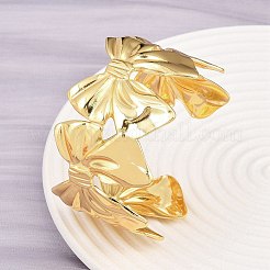 304 Stainless Steel Cuff Bangles for Women&nbsp;BJEW-P363-06G