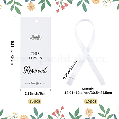 1 Set Paper Seat Reserved Sign Hanging&nbsp;AJEW-SP0004-40A