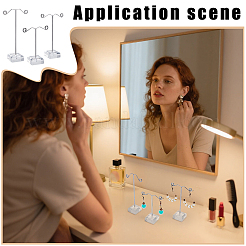 8 Sets 3 Sizes T Bar Iron Earring Display Frames&nbsp;EDIS-FG0001-75