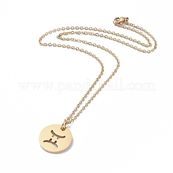 304 Stainless Steel Pendant Necklaces&nbsp;NJEW-E147-08G